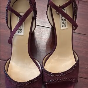 Badgley Mischka Women's Burgundy Heels